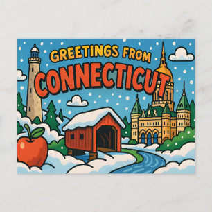 Tarjeta postal de CONNECTICUT