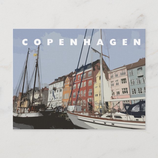 Tarjeta postal de Copenhague (Anverso)