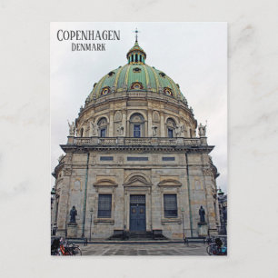 ¡Tarjeta postal de Copenhague/Iglesia de Mármol!