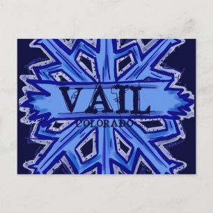 Tarjeta postal de copos de nieve de invierno de Va