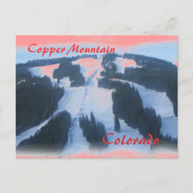Tarjeta postal de Copper Mountain Colorado (Anverso)
