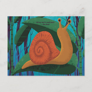 Tarjeta postal de correo caracol 10 unidades