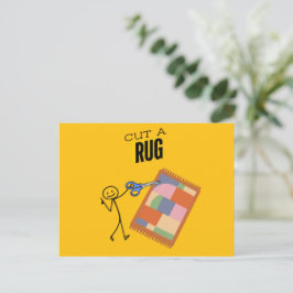Tarjeta postal de Cortar una Alfombra