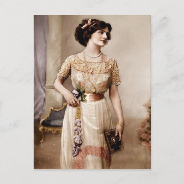 Tarjeta postal de cosecha (Anverso)