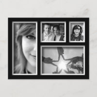 Tarjeta postal de creación de Collage de fotos pro