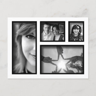 Tarjeta postal de creación de Collage de fotos pro