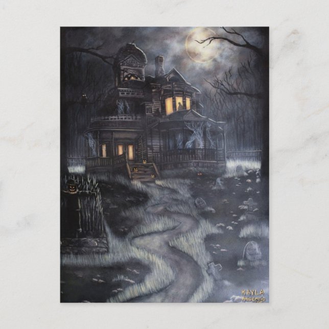 Tarjeta postal de Creep House (Anverso)