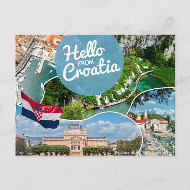 Tarjeta postal de Croacia (Anverso)