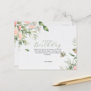 Tarjeta postal de cumpleaños