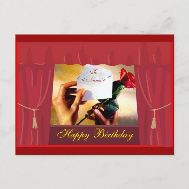 Tarjeta postal de cumpleaños (Anverso)