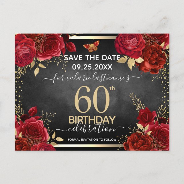 Tarjeta postal de cumpleaños 60 para guardar la fe (Anverso)