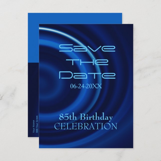 Tarjeta postal de cumpleaños 85 para guardar la fe (Anverso / Reverso)