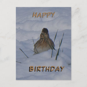 Tarjeta postal de cumpleaños con texto personaliza