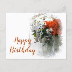 Tarjeta postal de cumpleaños de arte digital de ra