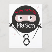 Tarjeta postal de cumpleaños de chicos de artes ma