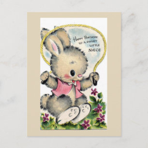 Tarjeta postal de cumpleaños de época