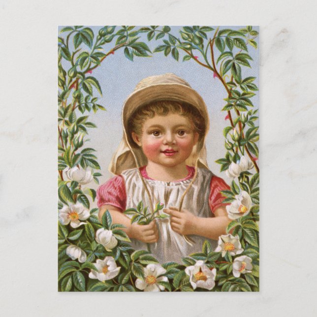 Tarjeta postal de cumpleaños de época (Anverso)