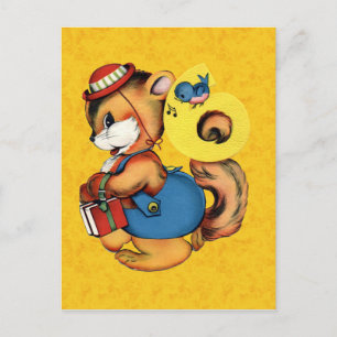 Tarjeta postal de cumpleaños de época