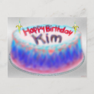 Tarjeta postal de cumpleaños de Kim