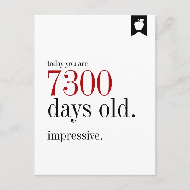 Tarjeta postal de cumpleaños de los días de cumple (Anverso)