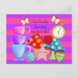 Tarjeta postal de cumpleaños de Wonderland