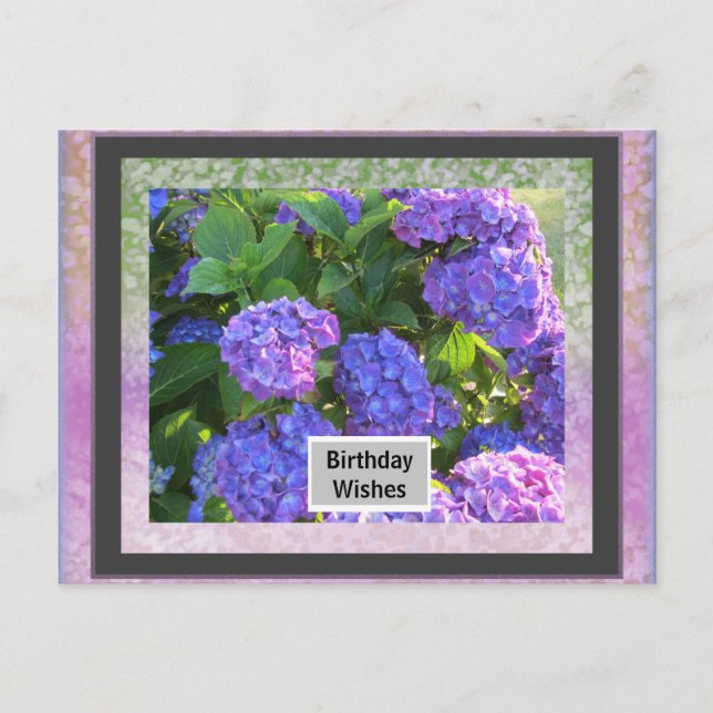 Tarjeta postal de cumpleaños del marco de la foto (Anverso)