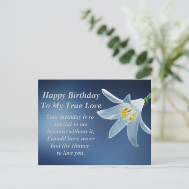 Tarjeta postal de cumpleaños feliz (Anverso de pie)