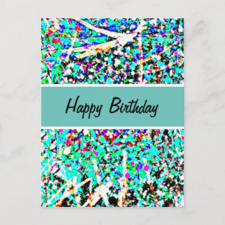 Tarjeta postal de cumpleaños feliz
