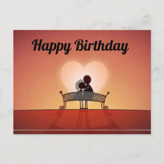 Tarjeta postal de cumpleaños feliz