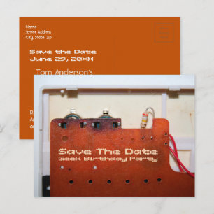 Tarjeta postal de cumpleaños número 50 para geeks