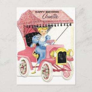 Tarjeta postal de cumpleaños vintage