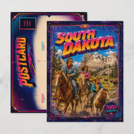 Tarjeta postal de Dakota del Sur de los años 80 Re