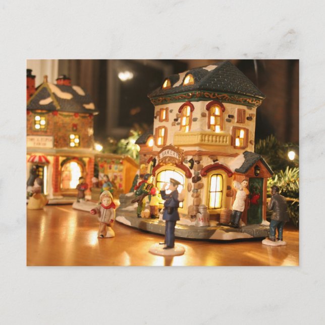 Tarjeta postal de decoración de navidades/Yule (Anverso)