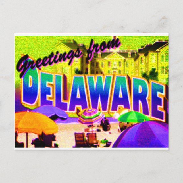 Tarjeta postal de Delaware (Anverso)