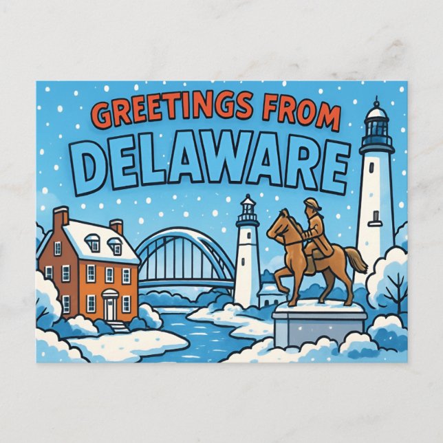 Tarjeta postal de DELAWARE (Anverso)