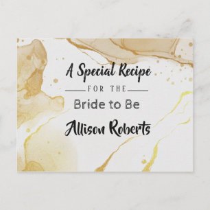 Tarjeta postal de desayuno nupcial con acuarela do