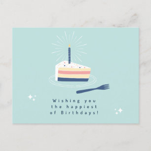 Tarjeta postal de deseos de cumpleaños