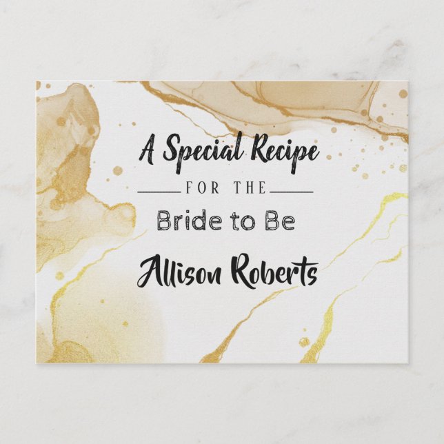 Tarjeta postal de despedida de soltera con acuarel (Anverso)