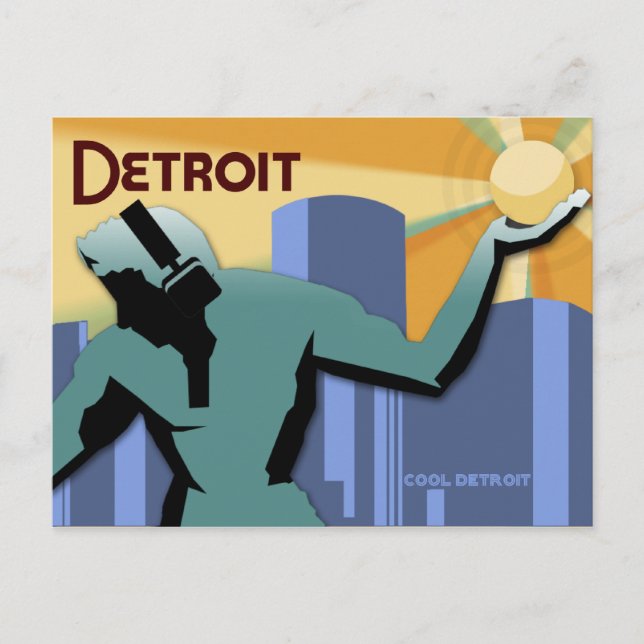 Tarjeta postal de Detroit (Anverso)