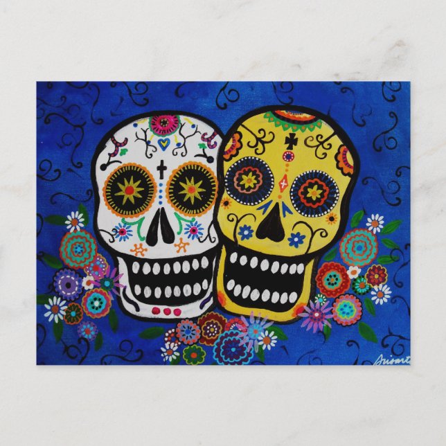 TARJETA POSTAL DE DIA DE LOS MUERTOS (Anverso)