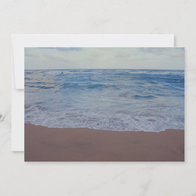 Tarjeta postal de día de playa hermosa (Anverso)