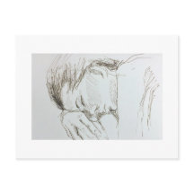 Tarjeta postal de dibujo de la figura