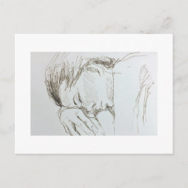 Tarjeta postal de dibujo de la figura