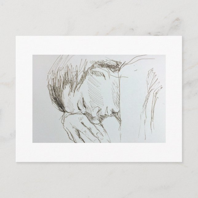 Tarjeta postal de dibujo de la figura (Anverso)