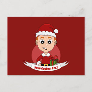 Tarjeta postal de dibujos animados de Navidad