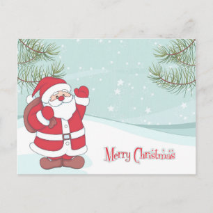 Tarjeta postal de dibujos animados de Navidad ador