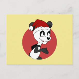 Tarjeta postal de dibujos animados de Navidad con 