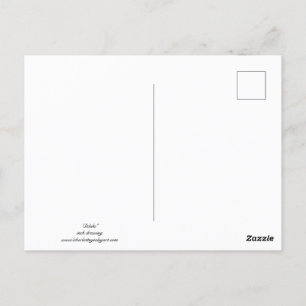 Tarjeta postal de dibujos de tinta de dibujos de d