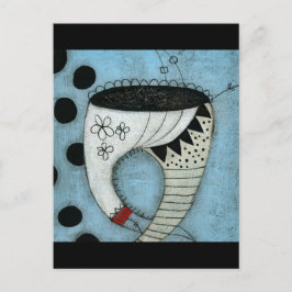 Tarjeta postal de diente con pantalones bonitos