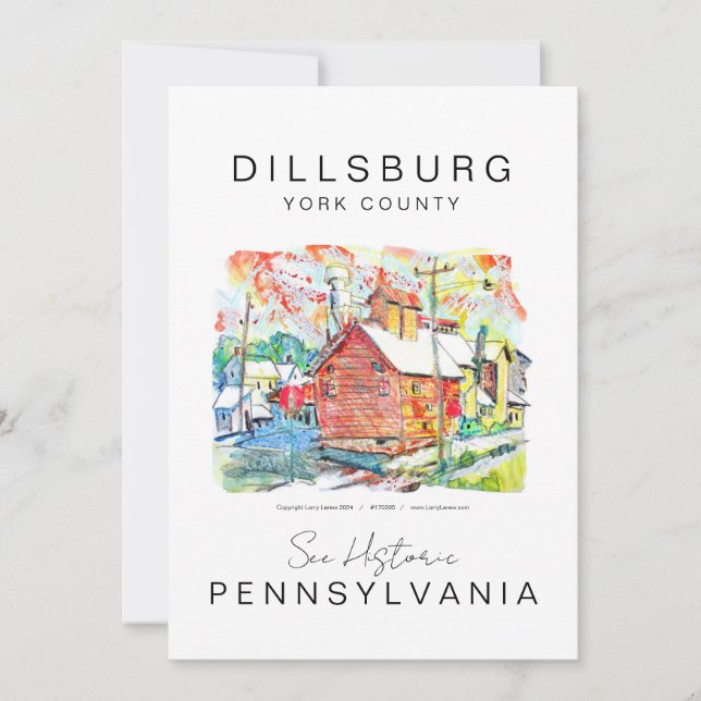 TARJETA POSTAL DE DILLSBURG, PENSILVANIA (Anverso)
